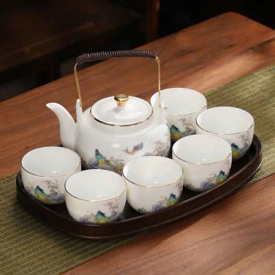 BỘ ẤM CHÉN SỨ SƯƠNG CÁC MẪU – QUÀ TẶNG CAO CẤP